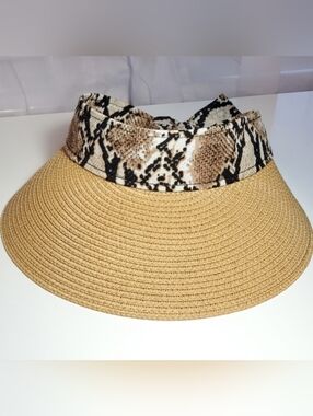 Sun Visor - Snake Print Band